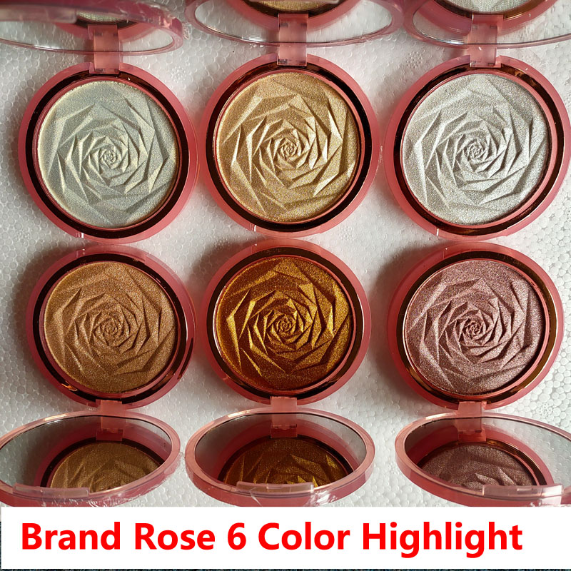 

Hot Highlighters 6colors Glow Powder 6 Colors Diamond Bronze body Highlighter Powder Face Makeup Brightening Highlighting Pressed Powder, Mixed color