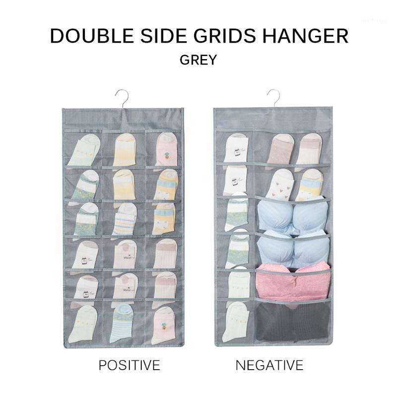 

Multifunction Folding Clothing Storage Bag Clear Hanging Bag Socks Bra Underwear Rack Hanger Storage Bags Organizer For Wardrobe1