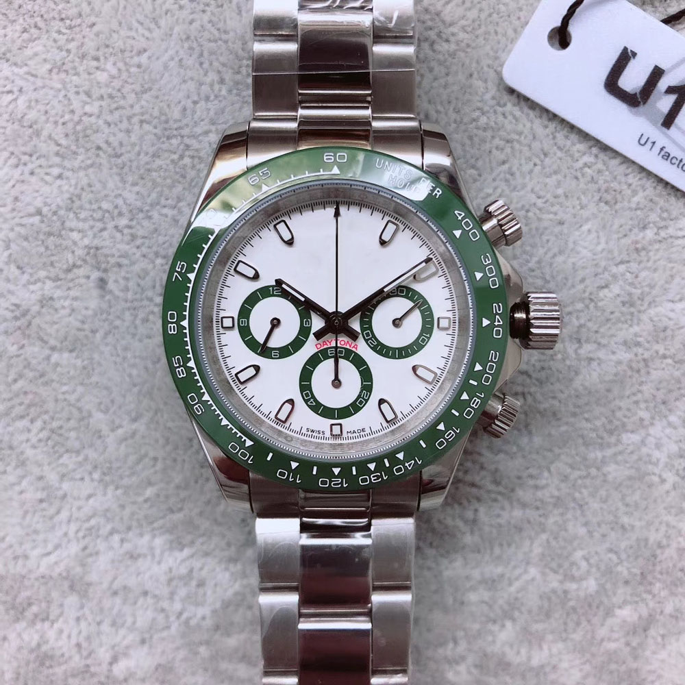 

2021 U1 Mens Automatic Movement Watch Ceramic Bezel Sapphire Glass TONA Series M116519 Simple Dial Stainless Steel Solid Clasp Male Watches, Slivery;brown