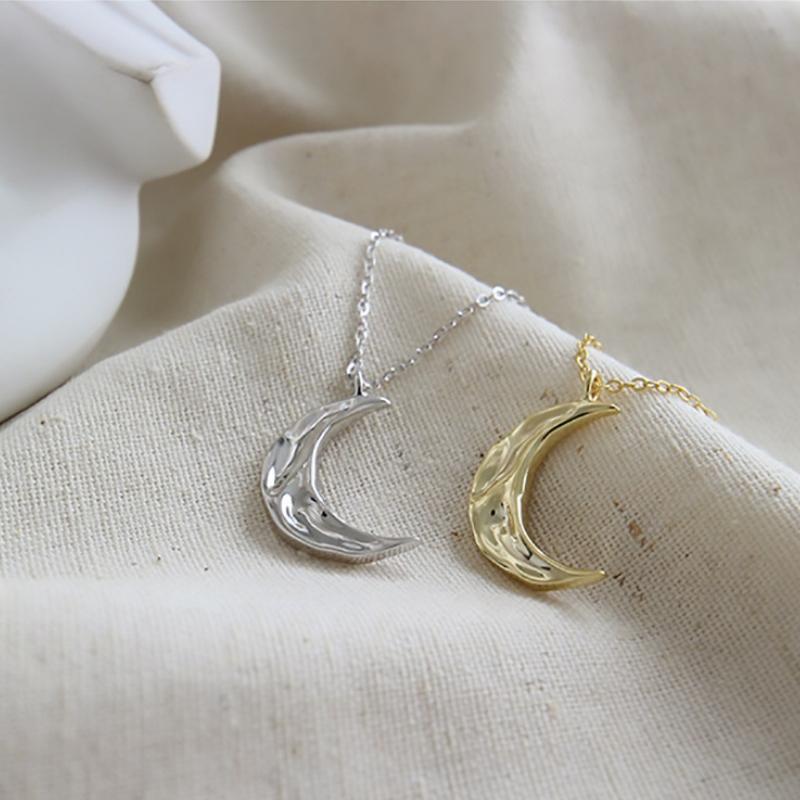 

Fashion Moon 925 Sterling Silver Pendants Necklaces for Women Chains Bijoux Femme Silver 925 Jewelry Collar Plata Para Mujer