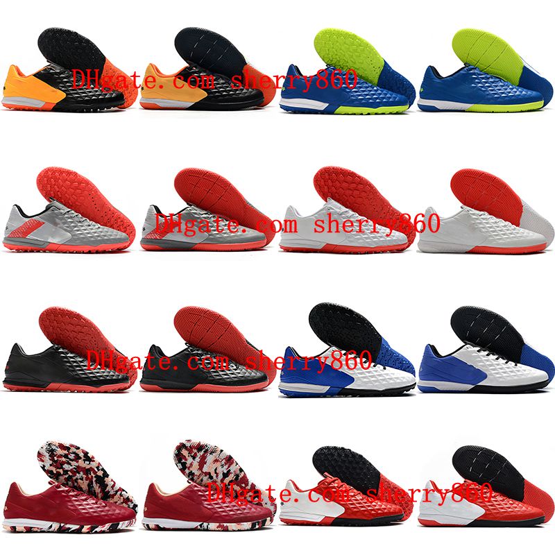 

2021 top quality mens soccer shoes Tiempo Lunar Legend VIII Pro IC TF indoor turf soccer cleats football boots scarpe calcio, As picture 3