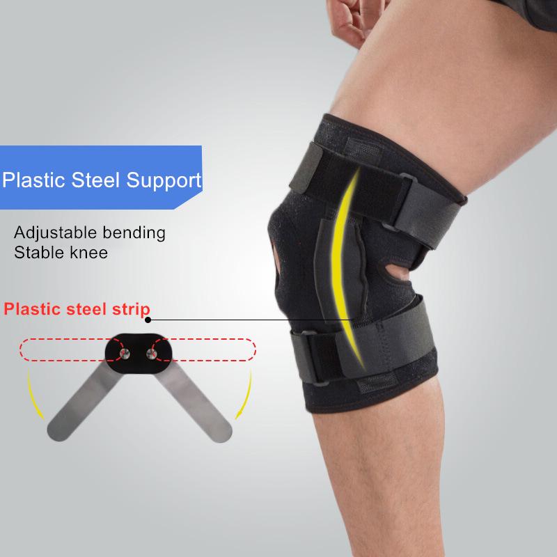 

Adjustable Knee Joint Brace Support Breathable Knee Outdoor Sport Kneepad Strap Patella Protector Orthopedic Arthritic Guard, As pic