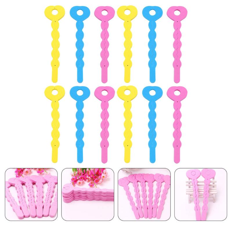 

24pcs Sponge Curl Stick Curling Rolls Bar Sponge Strips Hair Beauty Tools