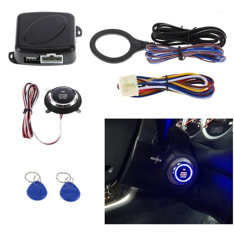 

Auto Car Alarm Push Button Start Stop Engine Starline RFID Lock Ignition Switch Keyless Entry System Starter Anti-theft System1