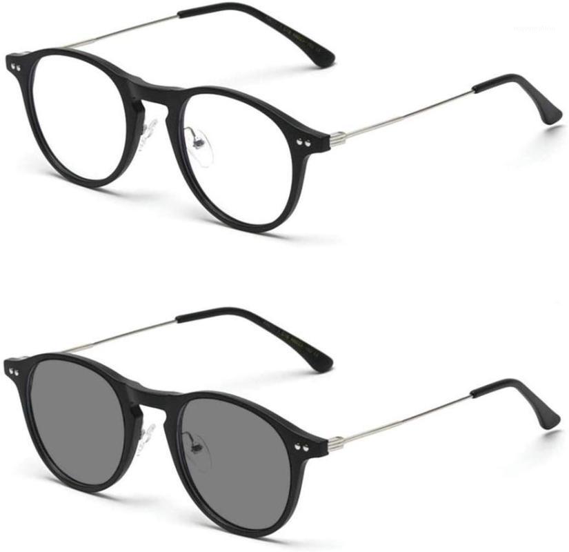 

new Anti-fatigue Retro round Fashion Presbyopia Photochromic Elderly Unisex Brand Designer Round Reading Glasses FML1