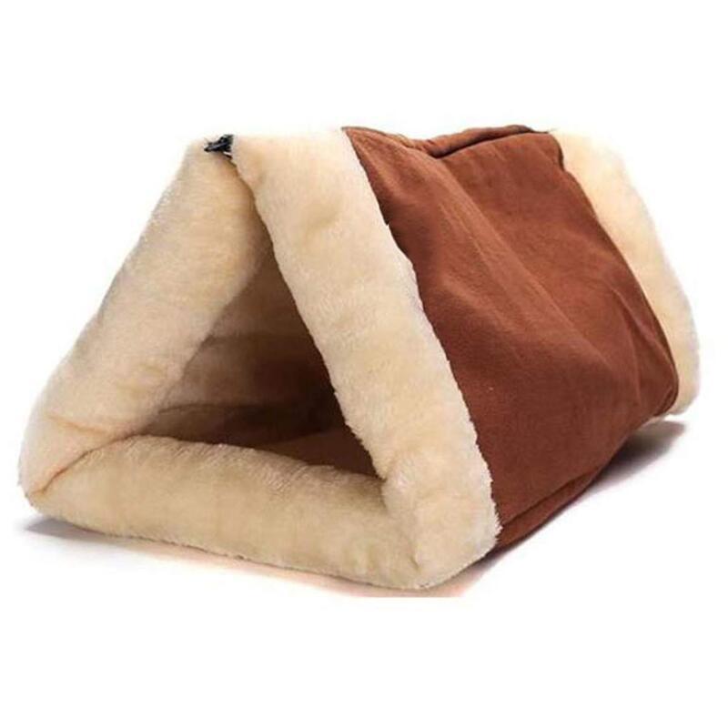 

Warm Cozy Cat Sleeping Bag for Small Puppy Pet Cat Dog Cave House Zipper Design Unfold Pet Pad Winter Soft Bed