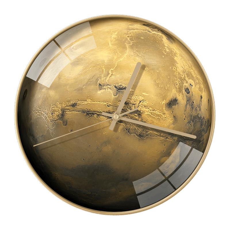 

Space Planet Wall Clock Living Room Creative Mute Wall Clocks Modern Luxury Bedroom Reloj Mural Pared Unique Home Decoration W6C
