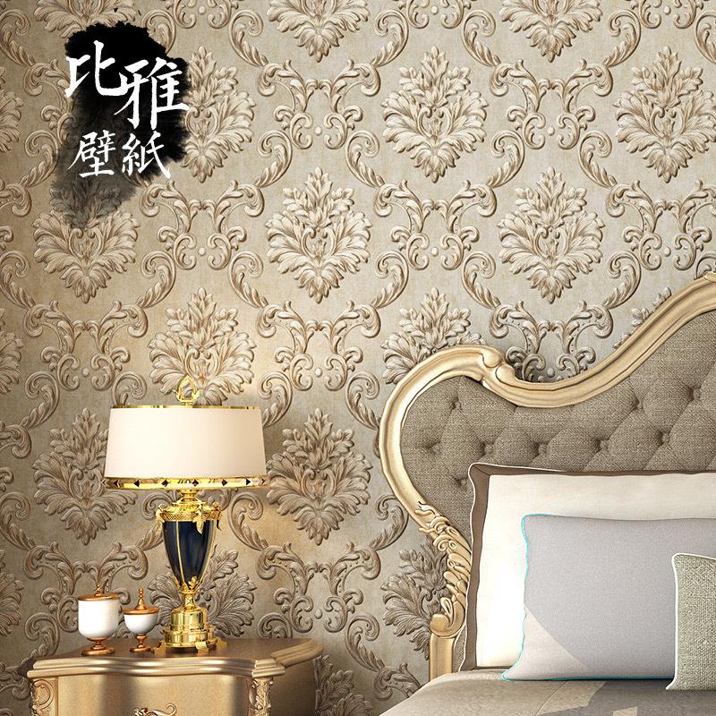 

High-grade paper luxury 3D European non-woven TV wallpaper on the ground floor of living room and bedroom in Malaysia, 0.53x10m3