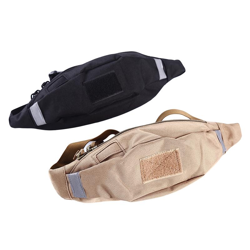

Outdoor Nylon Sport Pockets Running Jogging Belt Bag Camouflage Climbing Hiking Camping Waist Bags Accessory, Black