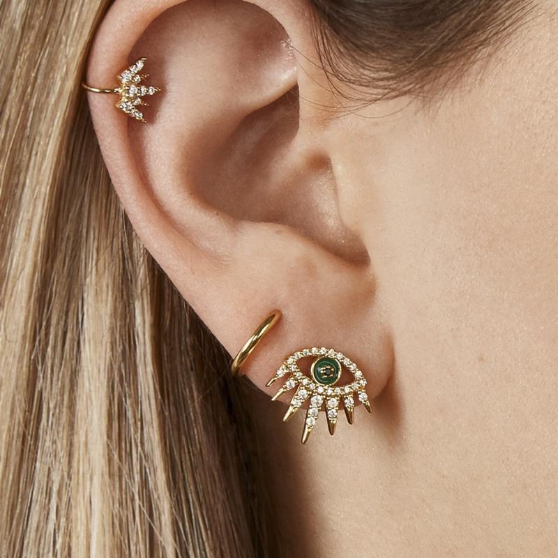 

3pcs New Fashion Earrings For Women Ear Clip Earcuff Earring Golden Huggie Hoop Earings Fashion Female Jewelry Accessories 2020
