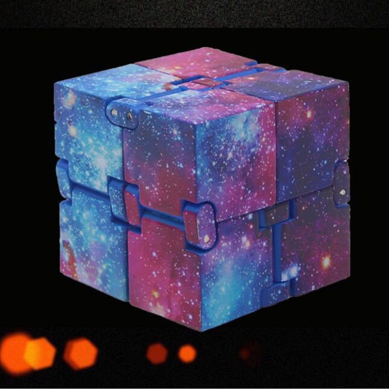 

In Stocked Infinity Cube 8x4x2cm Creative Sky Magic Fidget Cube Antistress Toys Office Flip Cubic Puzzle Mini Blocks Decompression Funny Toy