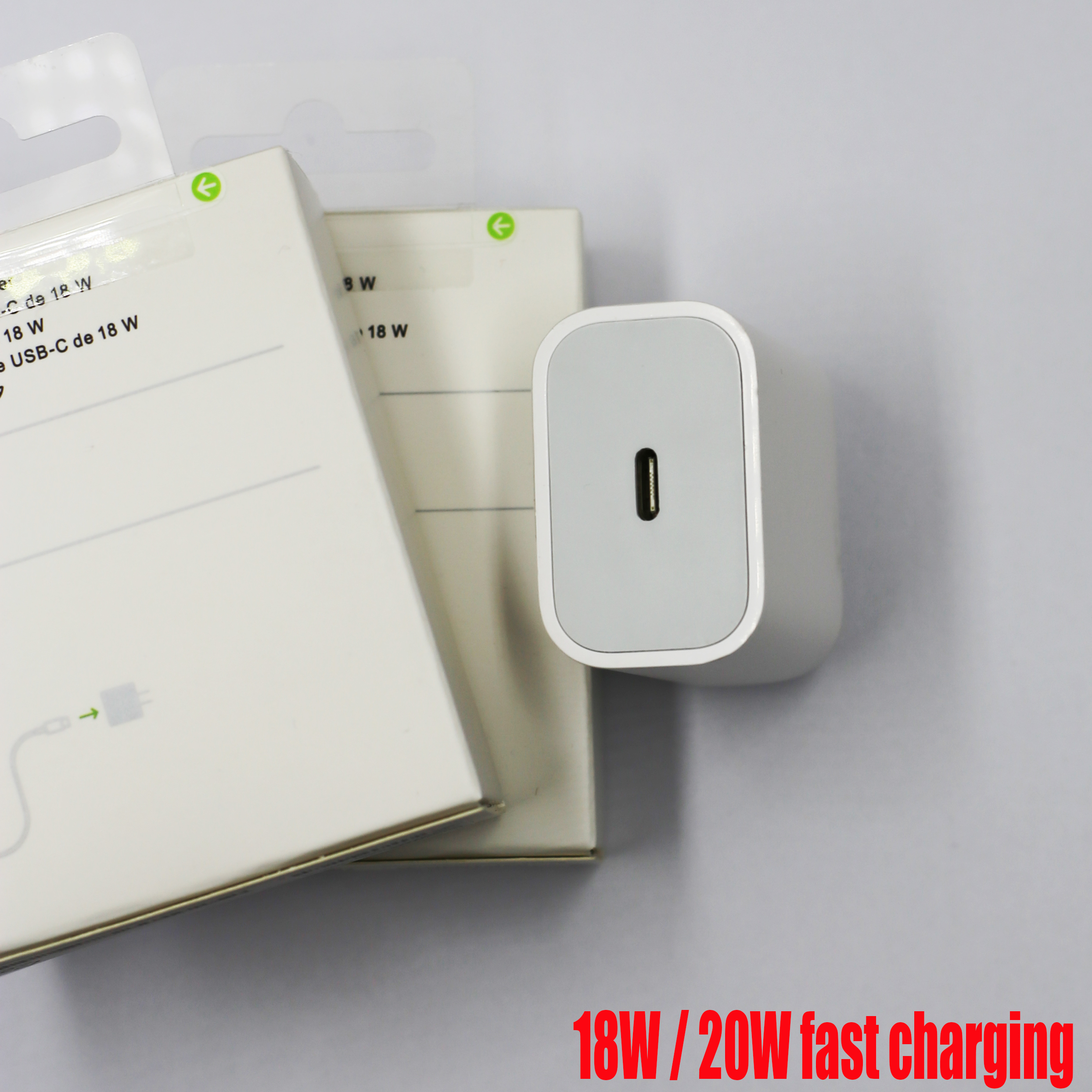

50pc/lot 18W 20W PD Fast Charging US EU UK Plug Wall Charger USB Type-C Port Adapter