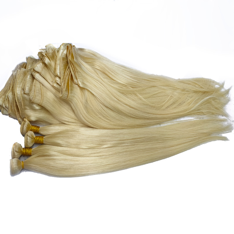 

Nice Quality Blonde Color 613 Straight Wave Hair Weft Blonde Bundles 3pcs Malaysian Virgin Hair Extensions