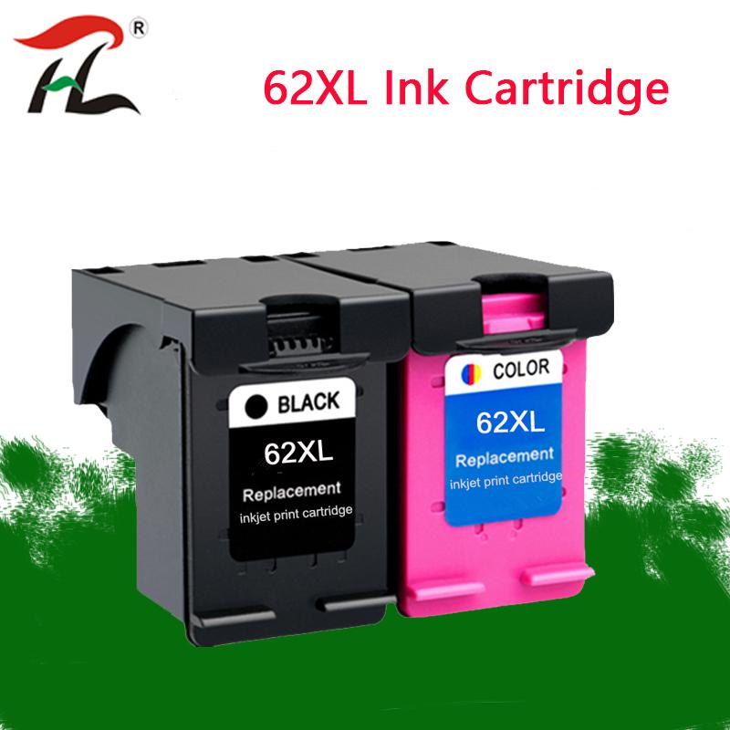 

YLC 62XL Refilled Ink Cartridge Replacement for 62 XL 62XL for Envy 5640 OfficeJet 200 250 5540 5740 5542 7640 printer