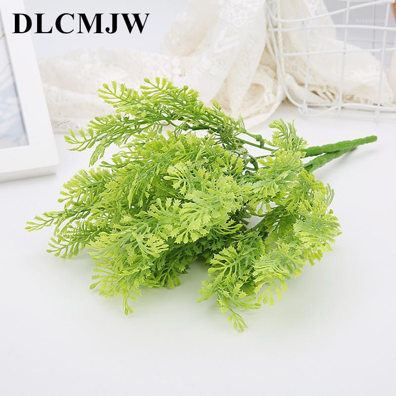 

1pcs Artificial Plants Green Grass Plastic plant Grass Garden Home Decoration artificial Fake plant Leaves Green Ivy1