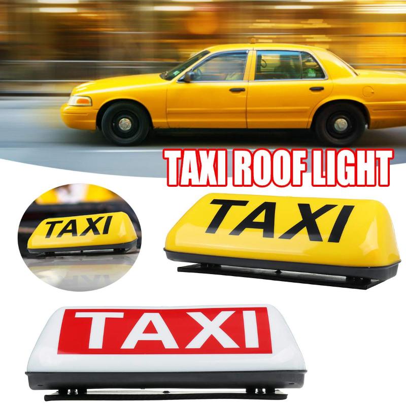 

38cm Universal Large Size TAXI Cab Sign Roof Top Topper Waterproof Car Magnetic Sign Lamp Light Shell without Bulb, As pic