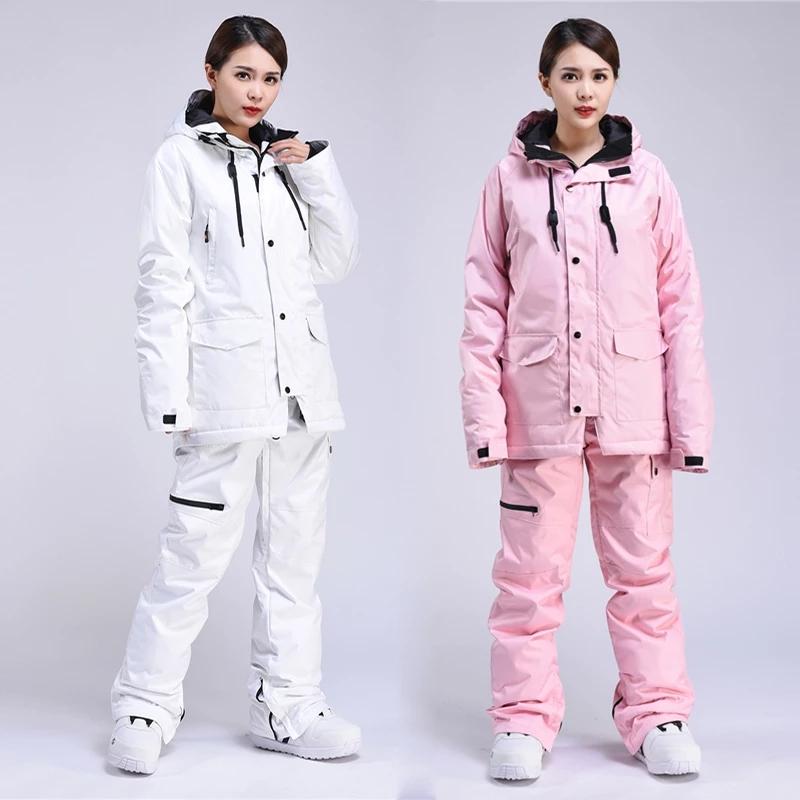 

Women Ski Suit Windproof Waterproof Ski Jacket+Pants Female Skiing Snowboard Suits Women's Winter Sports Warm Breathable Set, 09 pants