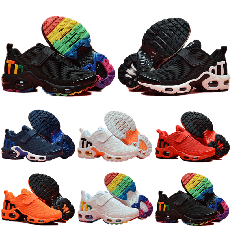 

2019 toddler kids tn Breathable 2.0 Rainbow Mesh Running Sneakers tns Cushion children pour enfants Athletic sport Shoes Plus trainers, Color 6