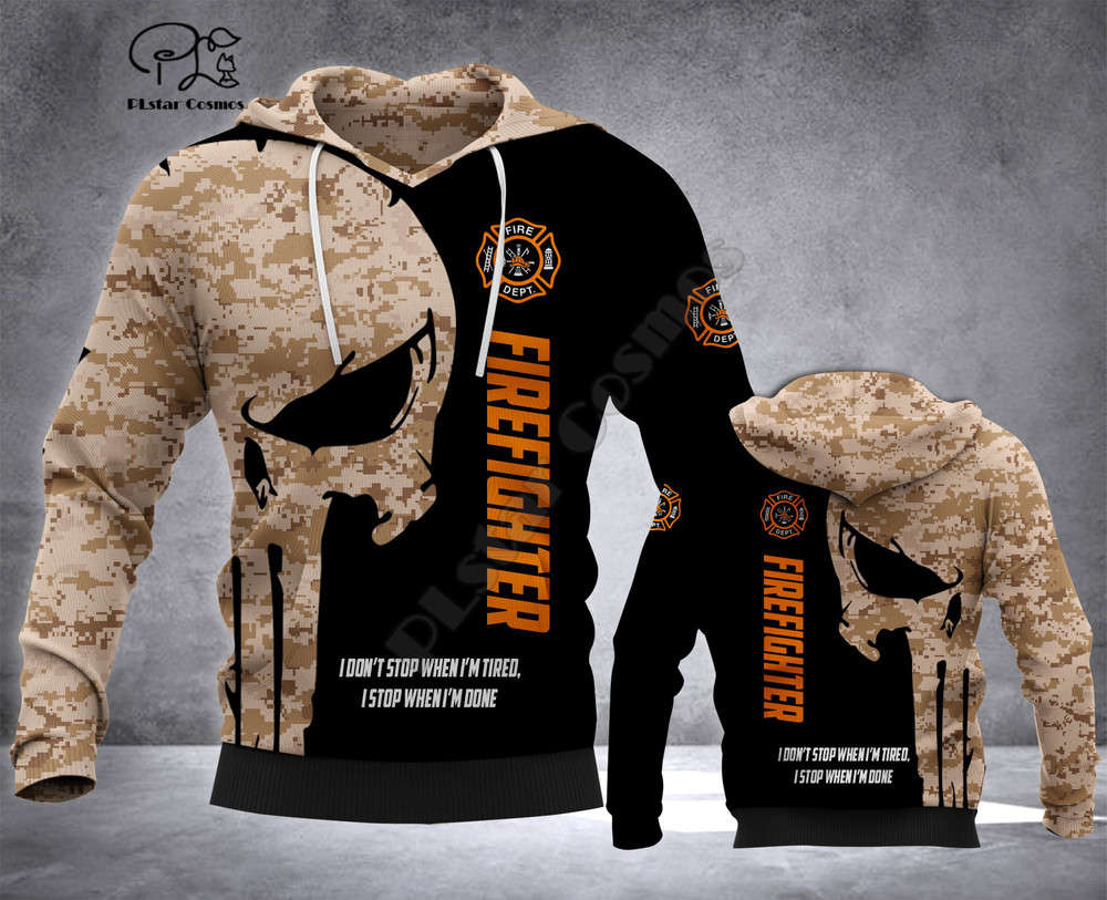 

PLstar Cosmos FIREFIGHTER 3d hoodies/Sweatshirt Winter autumn Harajuku streetwear women men