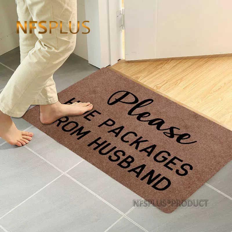 

Welcome Door Mat Entrance Doormat 40x60cm Polyester Fiber Shoes Clean Mat Eco-Friendly TPR Rubber Anti-Slip Floor Carpet, Embroidered tree