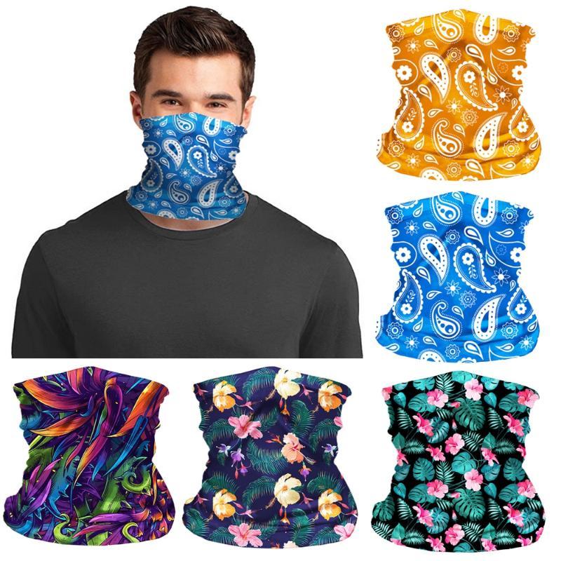 

Unisex Head Face Neck Gaiter Tube Bandana Scarf For Outdoor Cycling Dustproof Elastic Half Face Scarves with Invisible Pocket