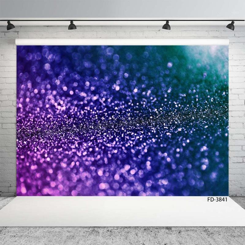 

Photography Backdrop Purple Gradient Sparkle Glitter Bokeh Vinyl Cloth Background for Children Baby Photoshoot Fond Photo1