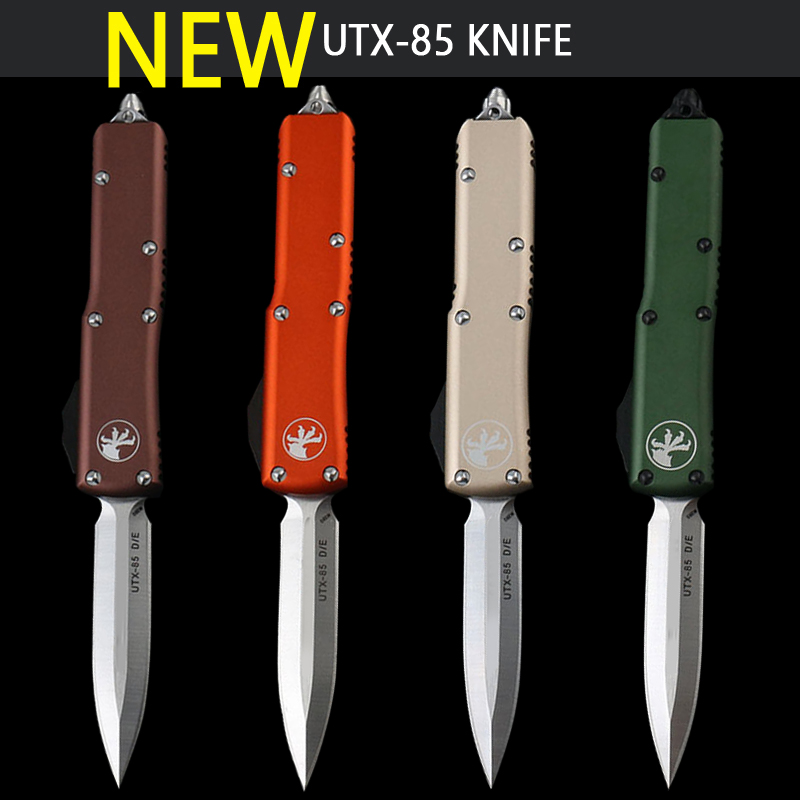 

Auto MT UTX 85 knife double action Tactical micro knives tech carbide class breaker pocket knife aluminum handle auto EDC tools