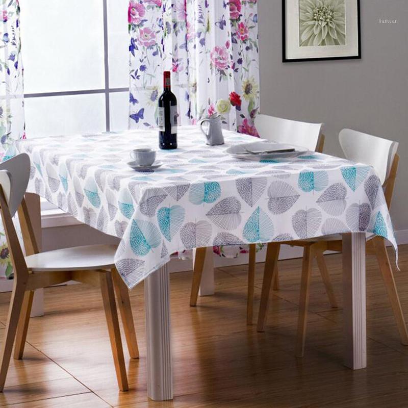 

Table Cloth Tropical Plants Decorative Dining Kitchen Tablecloth With Leaves Printing Decoration Elegant Rectangular Table Cover1