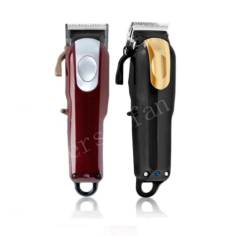 

Top Seller 8184 Magic Clip Metal Hair Clipper Electric Razor Men Steel Head Shaver Hair Trimmer Gold Red US Version