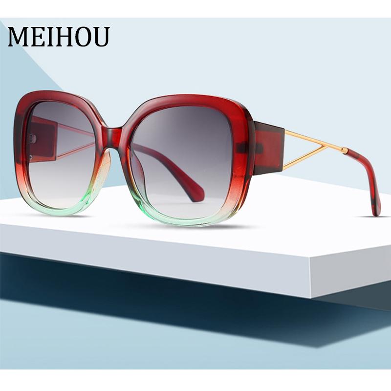

Sunglasses Red Vintage Square Women Fashion Shades For Oversized Glasses Eyewear UV400