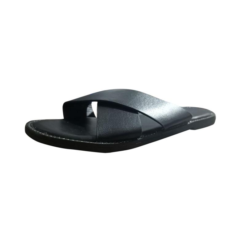 

Summer Women's Sandals Outdoor Lightweight Casual Flat Slippers Black Leopard Print Ladies Flip Flops Rhinestone Slippers