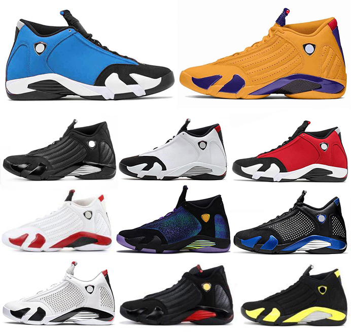 

2020 New 14 Gym Blue Red Hyper Royal University Gold Black Light Graphite Basketball Shoes Men 14s Black Toe Desert Sand Sports Sneakers
