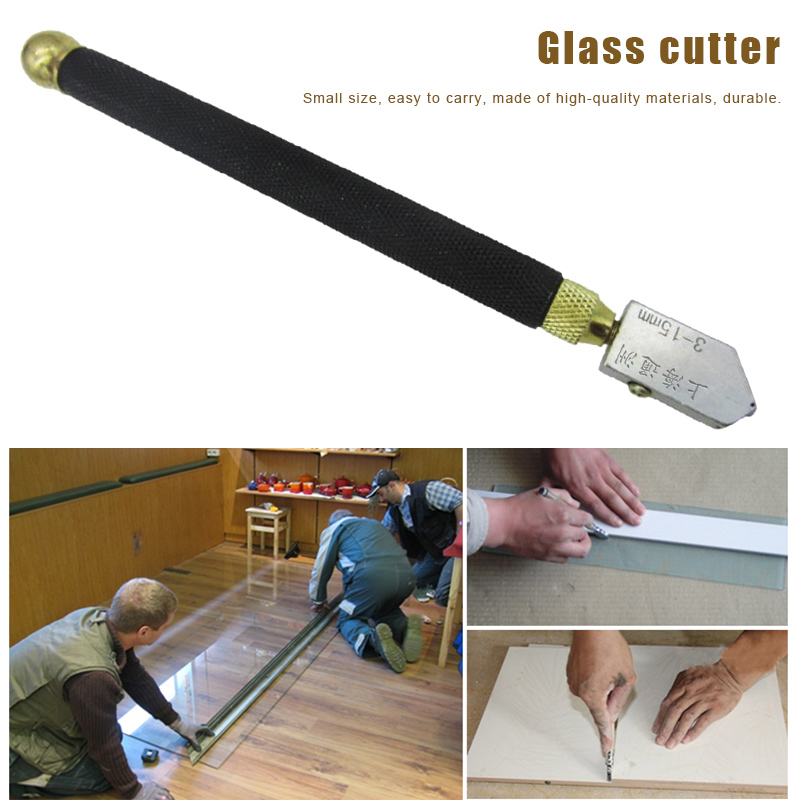 

Professional Glass Cutter Diamond Tip Anti-slip Metal Handle 3-15mm Cutting Tool TSH Shop