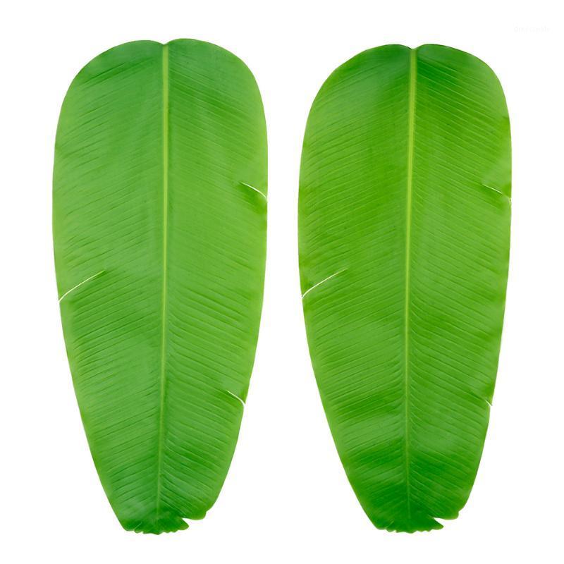 

1/2/4 pcs Simulation Leaves Banana Leaves Kitchen Placemat EVA Dining Table Mat Non-slip Pad Waterproof Disc Pads Coasters Decor1, 1pcs