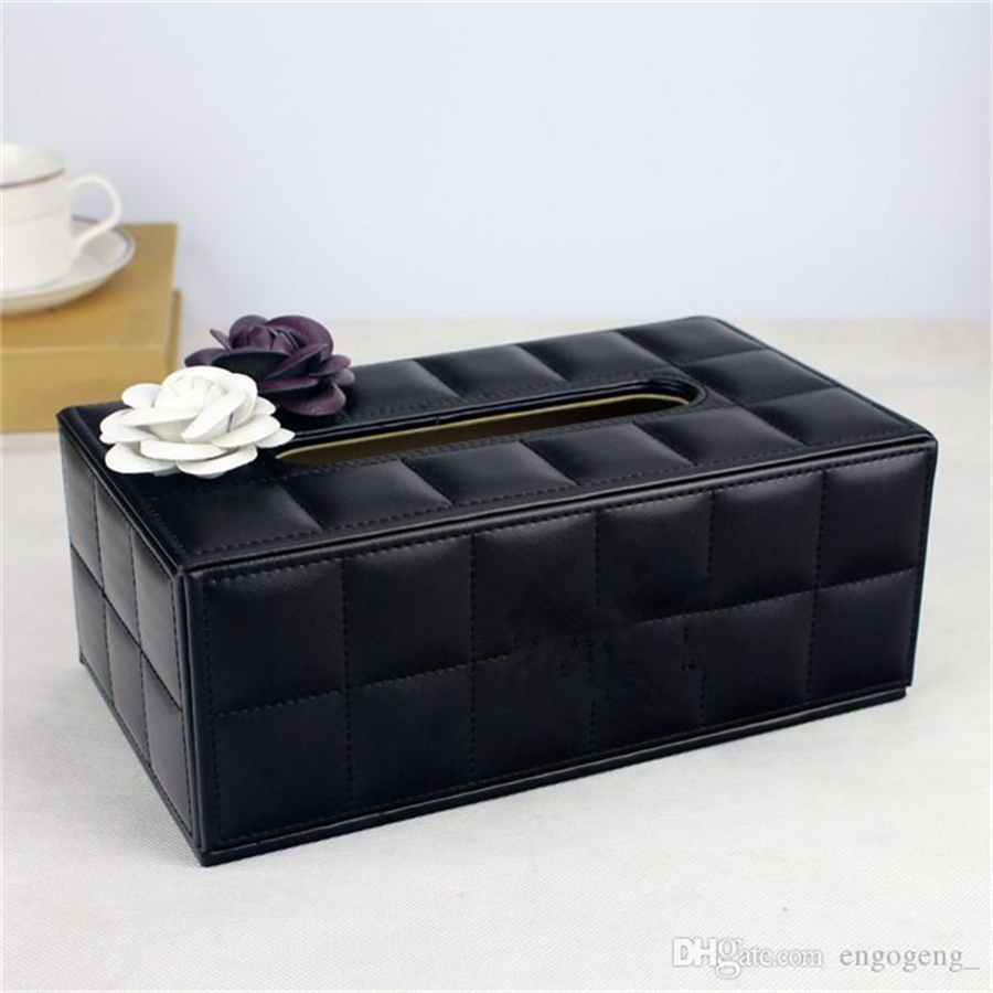 

Fashion tissue box Fashion style Bright drill the texture of paper towel case