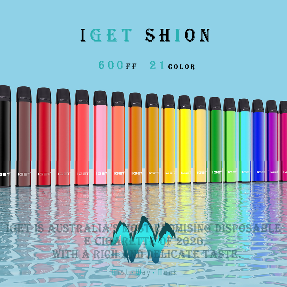 

100%Original IGET SHION Disposable Pod Device 21 Flavs 2.4ml 400mAh 600 puffs