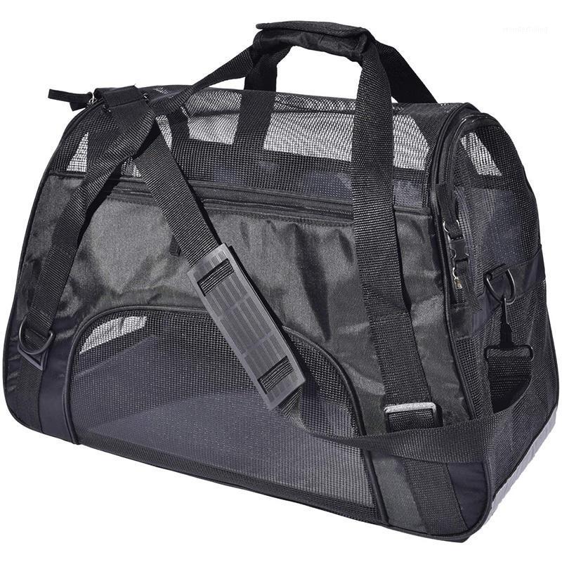 

Large Pet Travel Carriers Soft Sided Portable Bags Dogs Cats airline approved Dog Carrier,Upgraded Version1