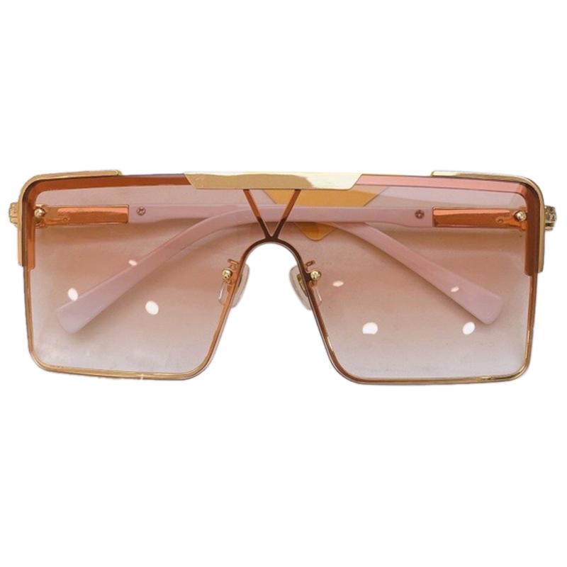 

Sunglasses Oversized One Piece Men Women Brand 2021 High Quality Retro Square Sun Glasses UV400 Gafas De Sol