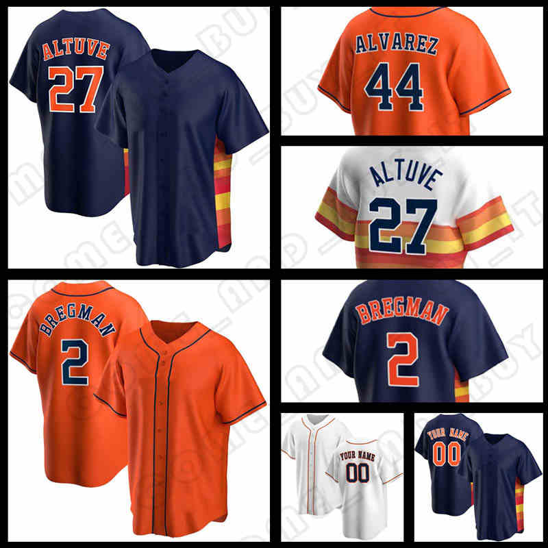 

27 Jose Altuve 2 Alex Bregman Jersey Baseball Yordan Alvarez Houston Carlos Correa Yuli Gurriel Jerseys Kyle Tucker McCullers Jeff Bagwell Maldonado Jake Meyers Men, Custom men cool base( t k r)