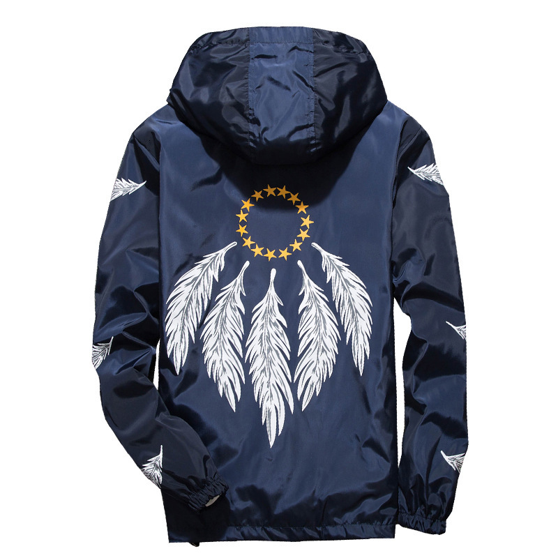 

2021 New Tang Pena Windet Windbreakers Light Summer Jackets Thin Asian Size M-7xl 63KO, Blue