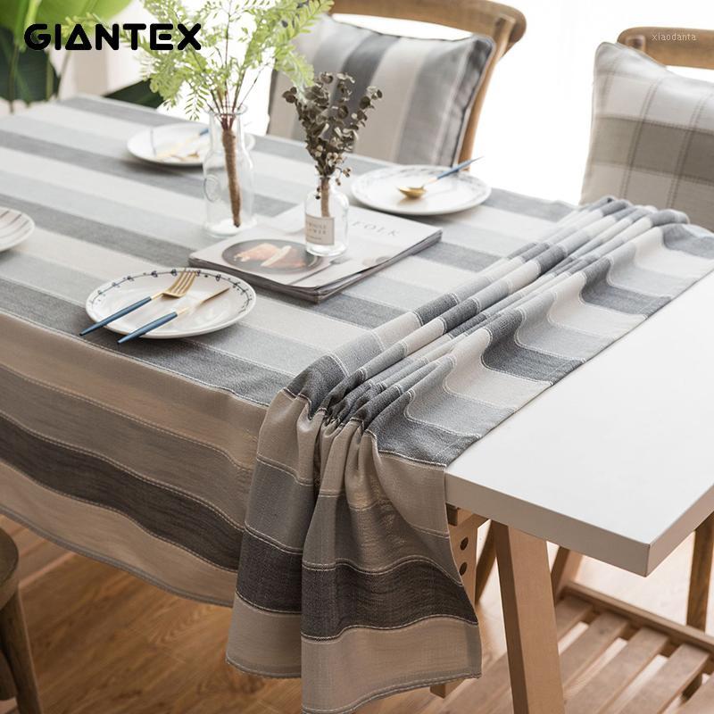 

GIANTEX Kitchen Waterproof Table Cloth Tablecloth Rectangular Tablecloths Dining Table Cover Obrus Tafelkleed mantel mesa nappe1, Stripe