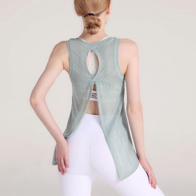 

Yoga Vest Women T-shirt Running Fitness Fashion Bandage Blouse Quick-Drying Ultra-Thin Breathable Loose Sleeveless Sportswear1