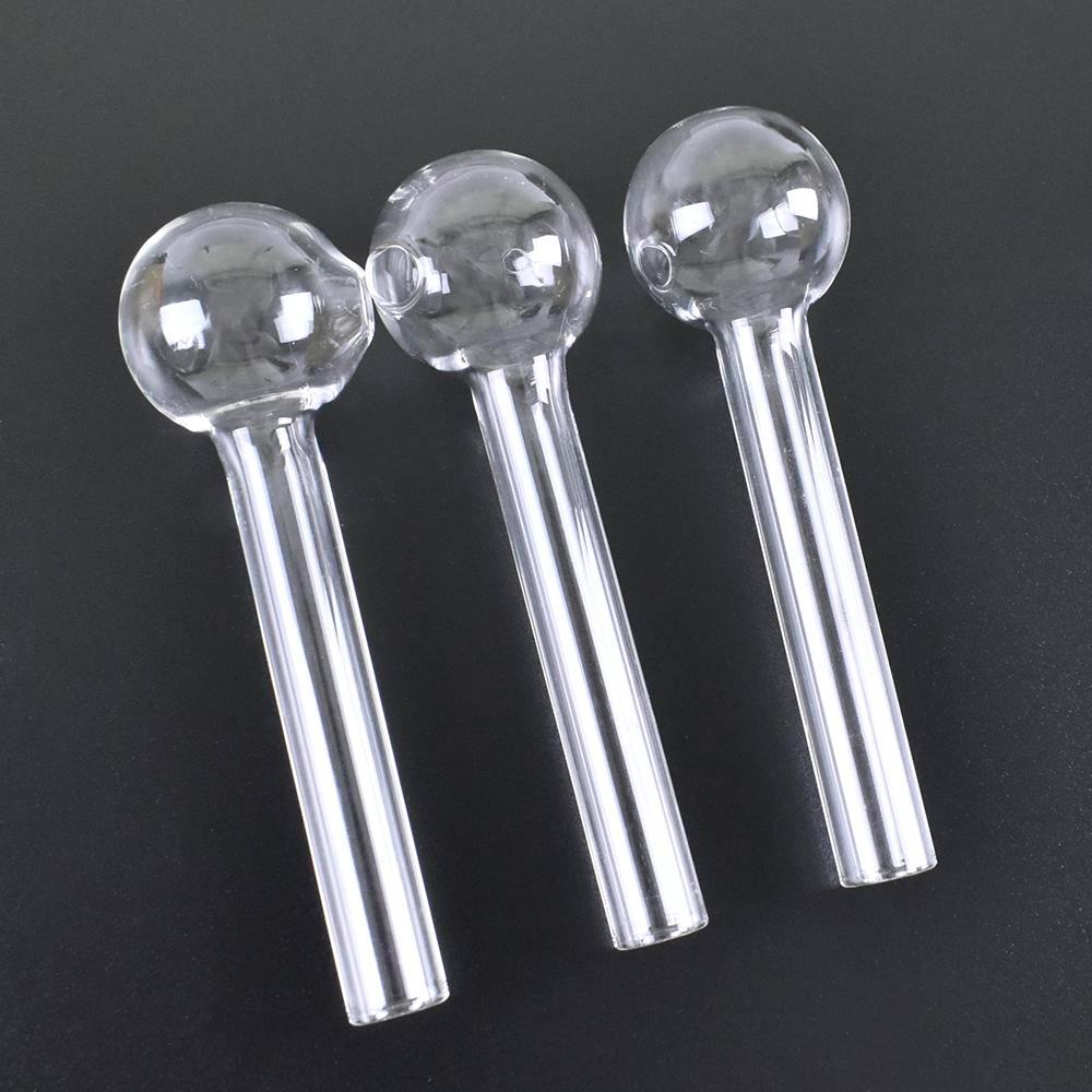 

10*1cm Pyrex Glass water Pipe Clear Glass Oil Burner clear Great Tube Glass Pipe Oil Nail Pipe fy2304