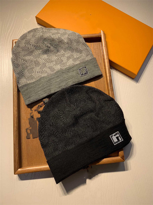 

2022HH6 Knitted Hat Designer Beanie Cap Mens Womens Fitted Hats Unisex Cashmere Letters Casual Skull Caps Outdoor Fashion High Quality 17 Colors, 8 without box