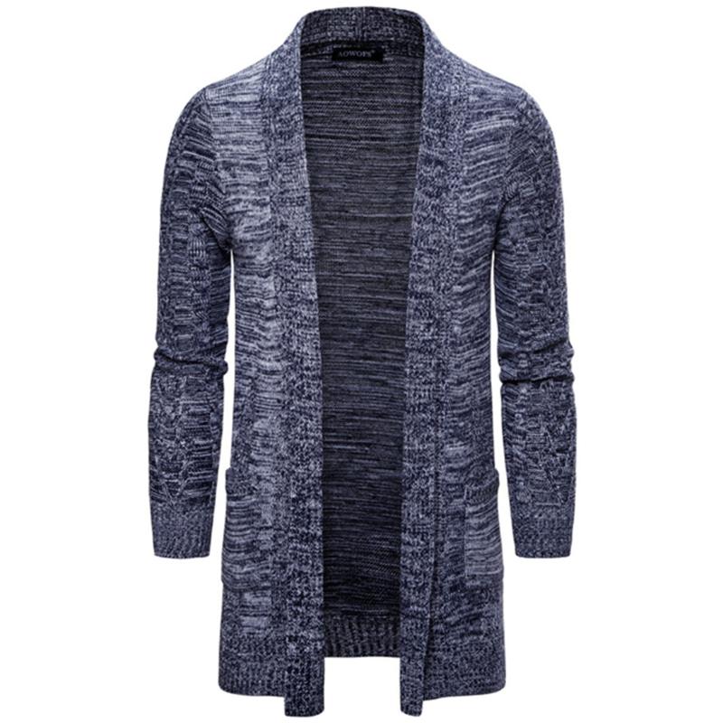 

2021 New Autumn Fashion Lapel Knit Cardigan Loose Korean Men's Simple Wild Casual Sweater Jacket Coat, Black