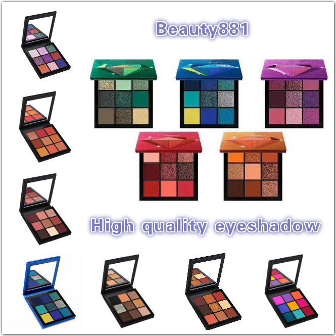 

Correct version eyeshadow palette Shimmer Pigmented TOPAZ 9 colors RUBY makeup AMETHYST eye shadow SAPPHIRE EMERAL Make up Palette