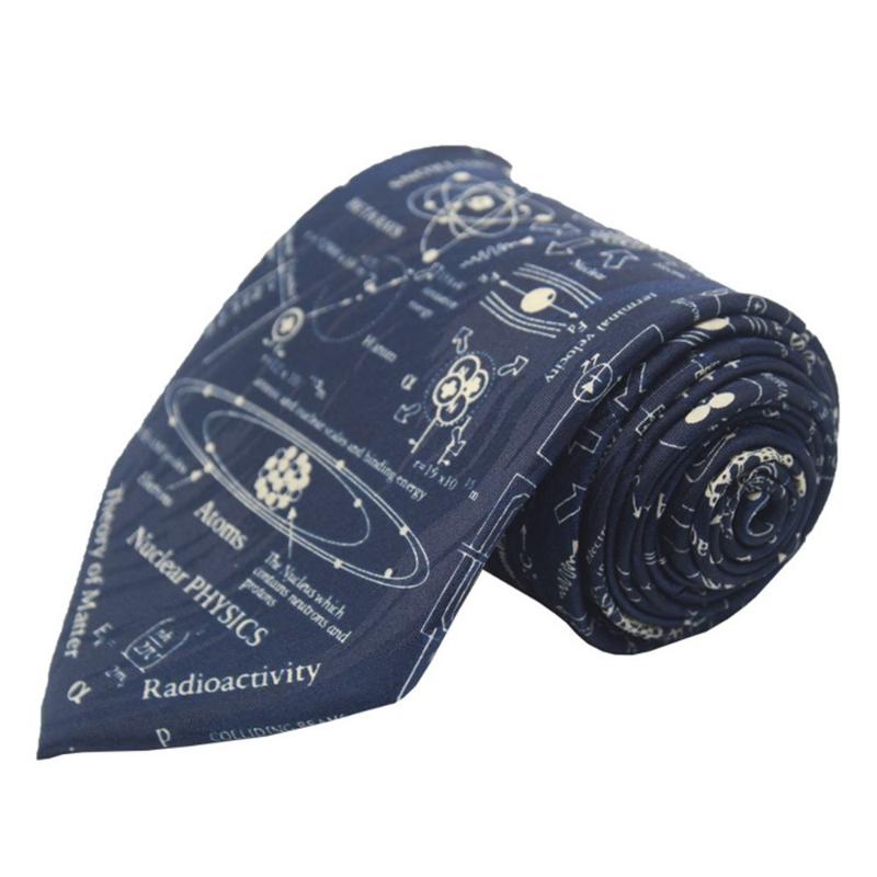 

Match-Up New Polyester Print Science Elements Casual Men's Tie Cartoon Tie Bowtie Fashion Casual Printed Ties for Men Wedding