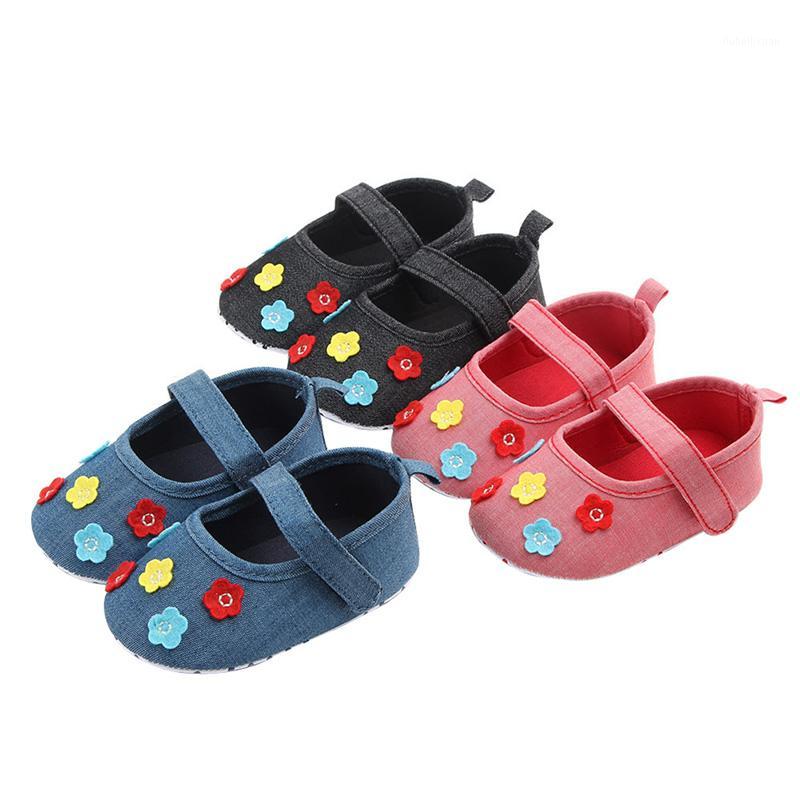 

Kids shoes for girl Newborn -12M Baby shoes autumn Cotton Flowers Cute Princess Wedding Birthday First Walkers1, Black
