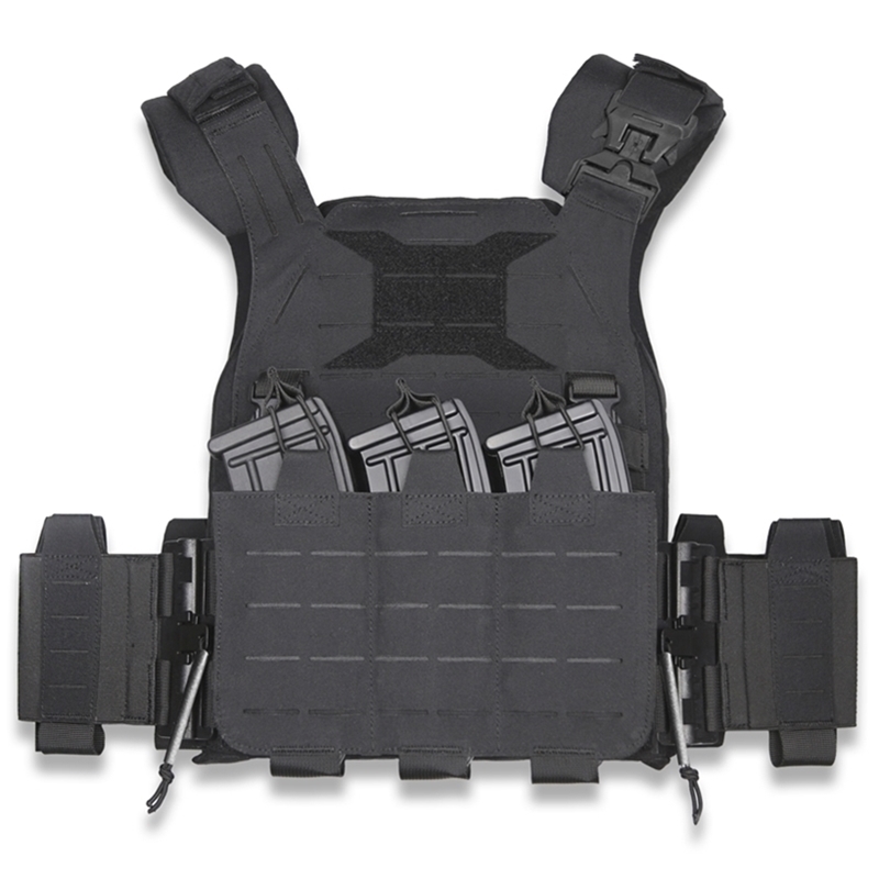 

UTA X-Wildbee Universal Lightweight Tactical Plate Carrier Hunting Vest Fire-proof Infrared-proof Molle Vest 201214, Black