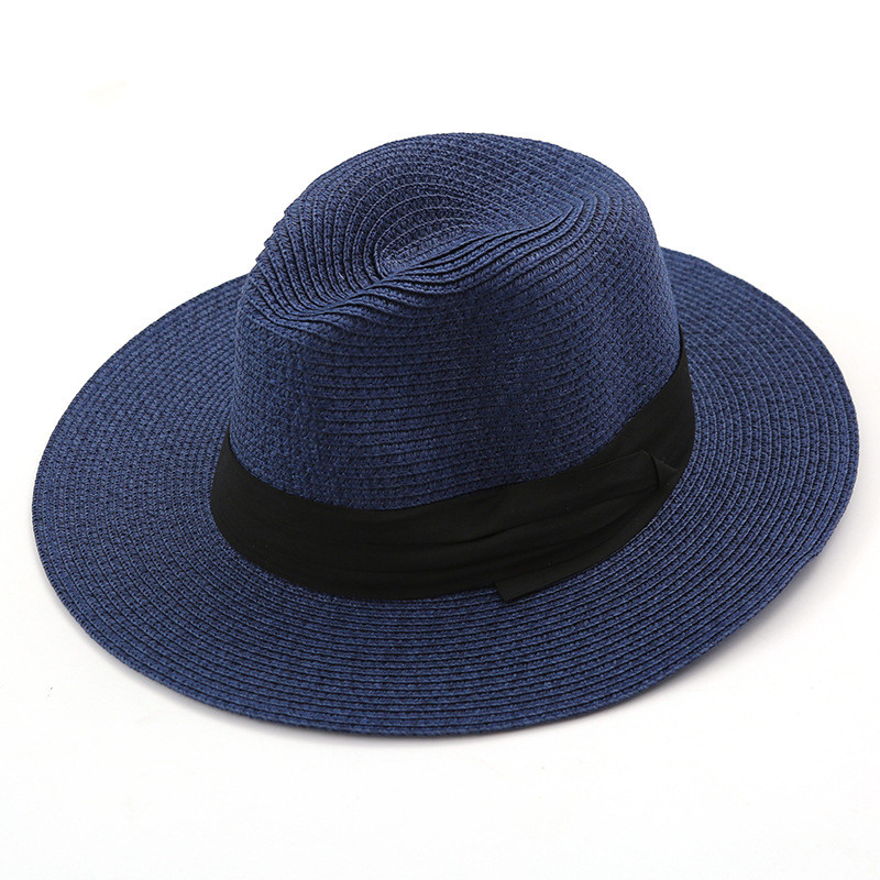 

Summer Lady Foldable Sun Hats Round Flat Beach Hat fashion Women Big Panama Holiday Straw Hat Holiday Gorras Caps, White